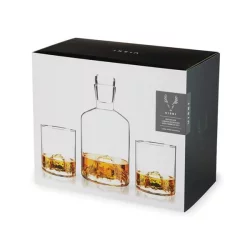 Viski Mountain Decanter And Tumbler Set