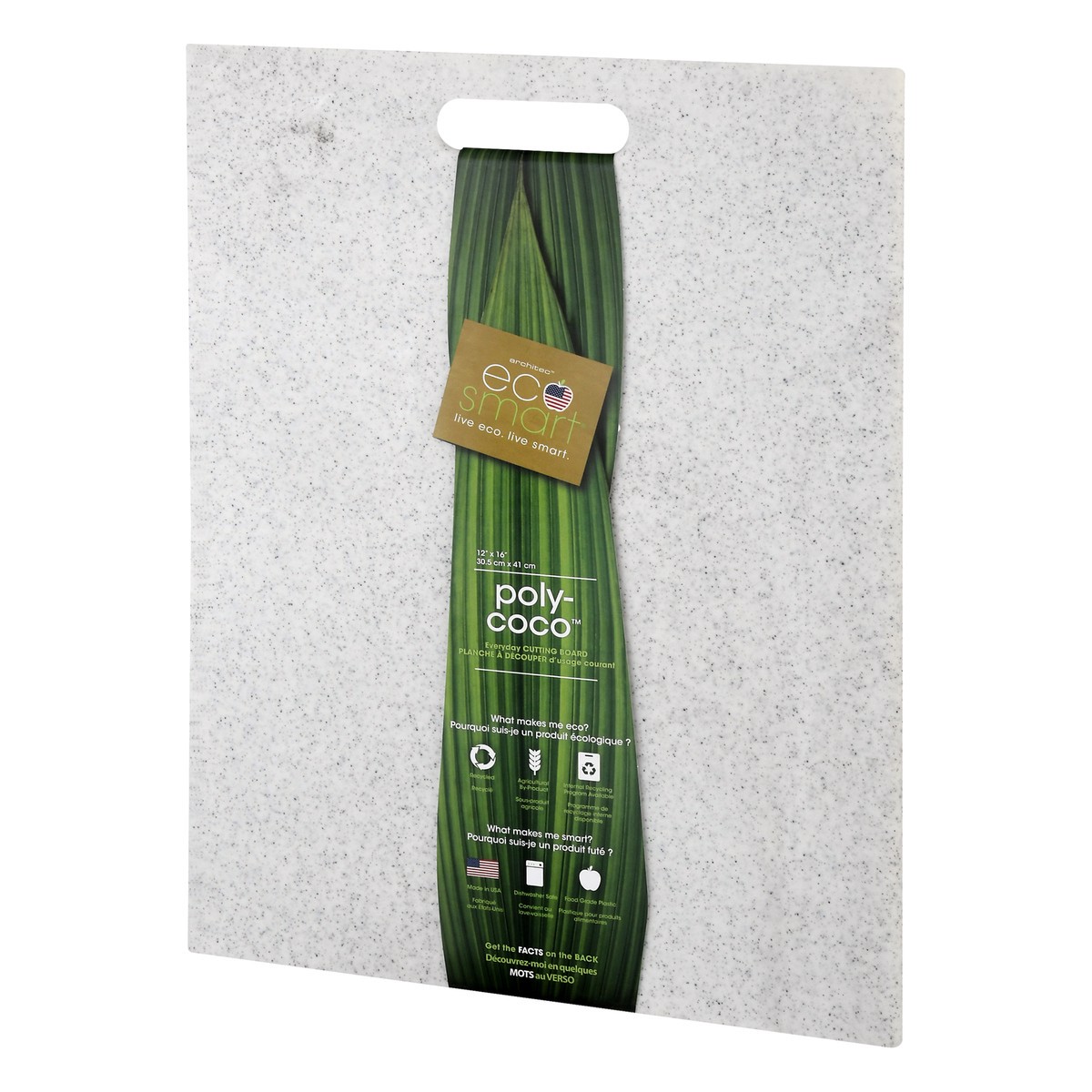 slide 5 of 11, Ecosmart Grey And White Polycoco Cuttng Board, 1 ct