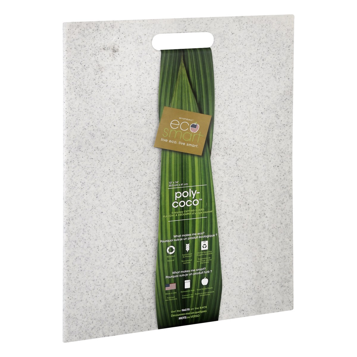 slide 11 of 11, Ecosmart Grey And White Polycoco Cuttng Board, 1 ct