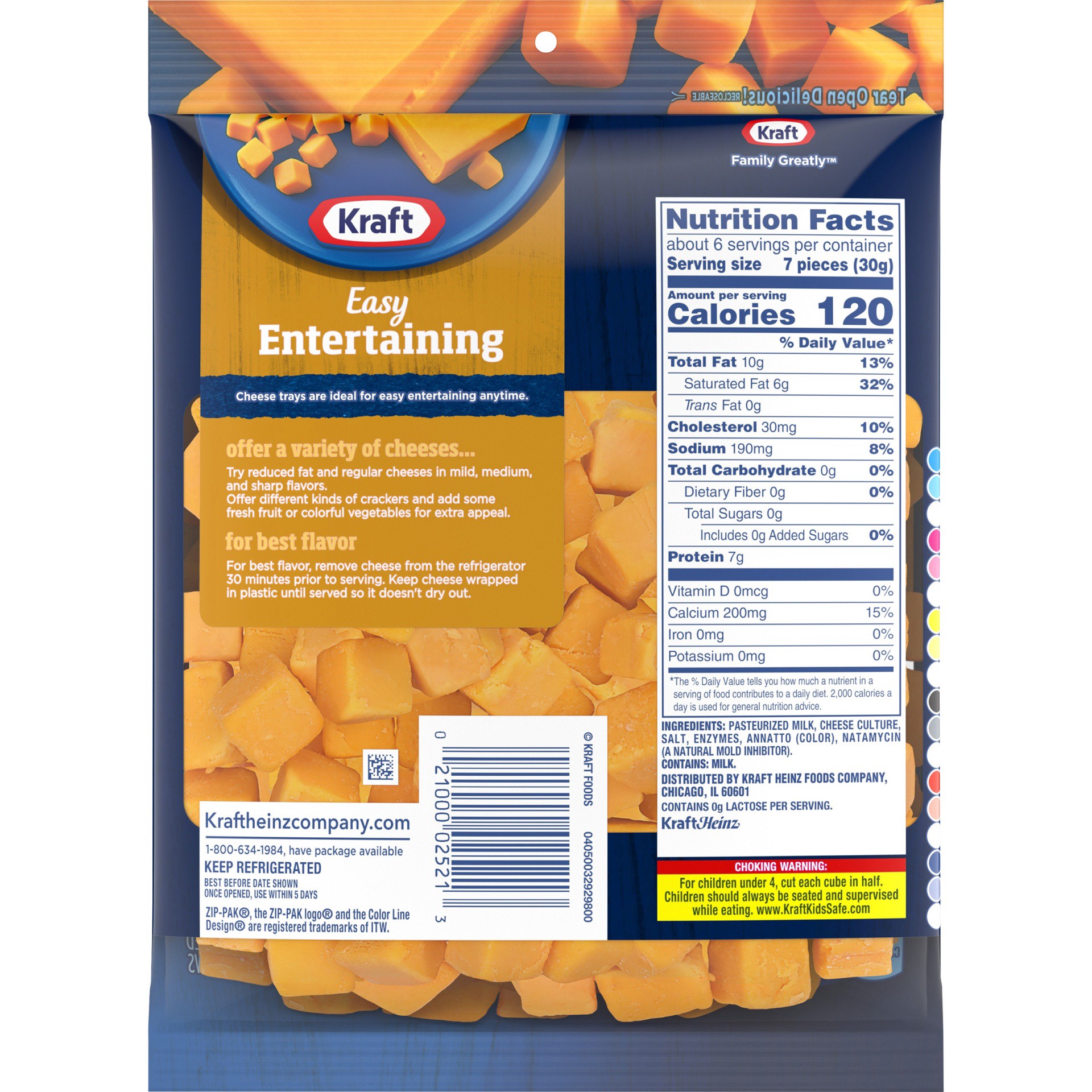 slide 9 of 13, Kraft Mild Cheddar Cheese Cubes, 6.4 oz Bag, 6.4 oz