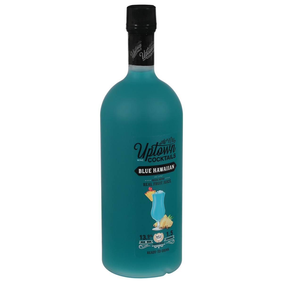 slide 6 of 9, Uptown Wine Cocktails Blue Hawaiian Wine 1.5 l, 1.5 l