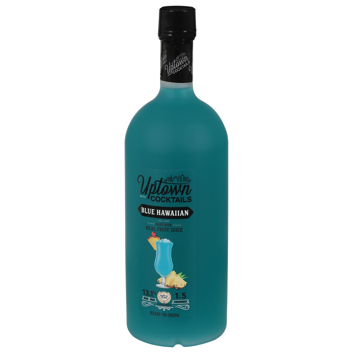 slide 7 of 9, Uptown Wine Cocktails Blue Hawaiian Wine 1.5 l, 1.5 l