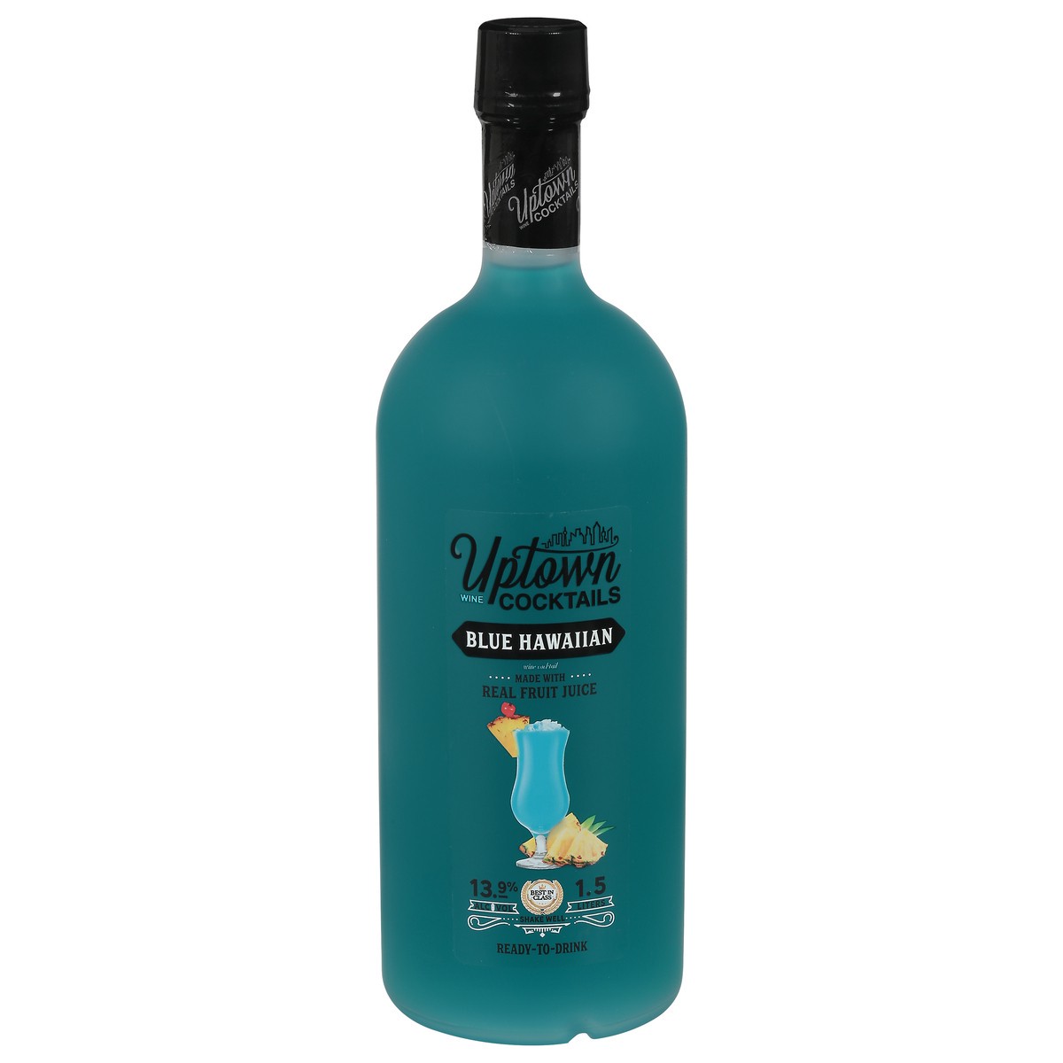 slide 2 of 9, Uptown Wine Cocktails Blue Hawaiian Wine 1.5 l, 1.5 l