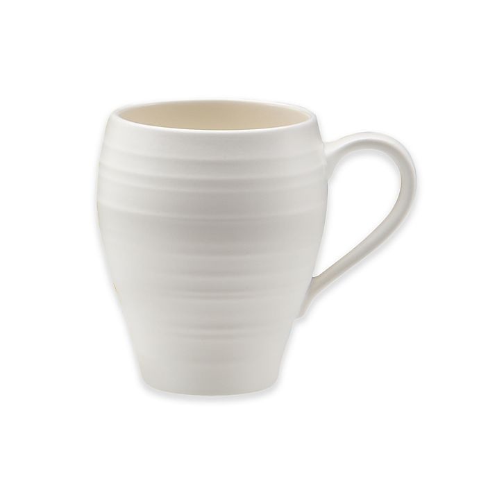 slide 1 of 1, Mikasa Swirl Mug - White, 1 ct