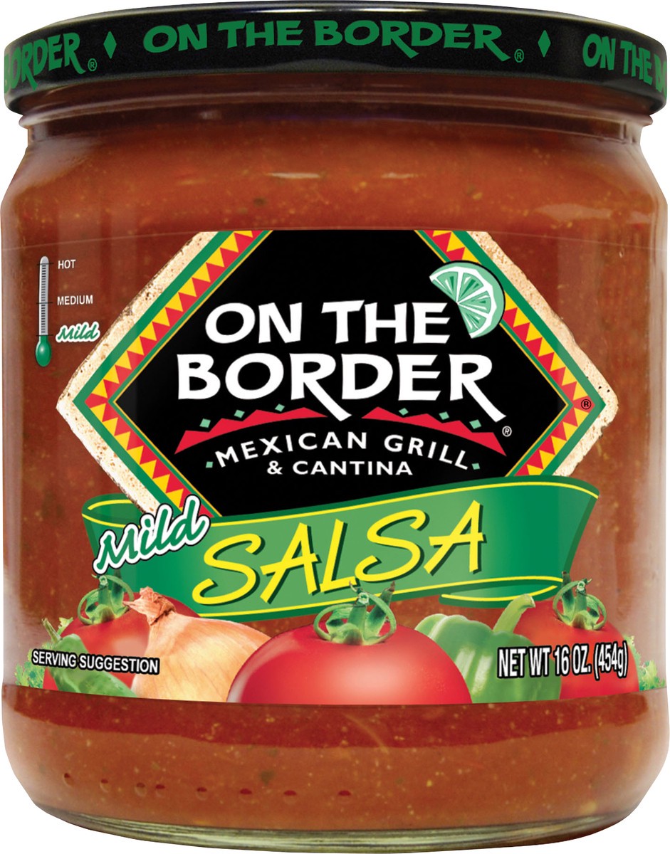 slide 5 of 7, On The Border 16 oz OTB Mild Salsa, 16 oz