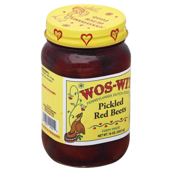 slide 1 of 1, Wos-Wit Pickled Red Beets, 16 oz