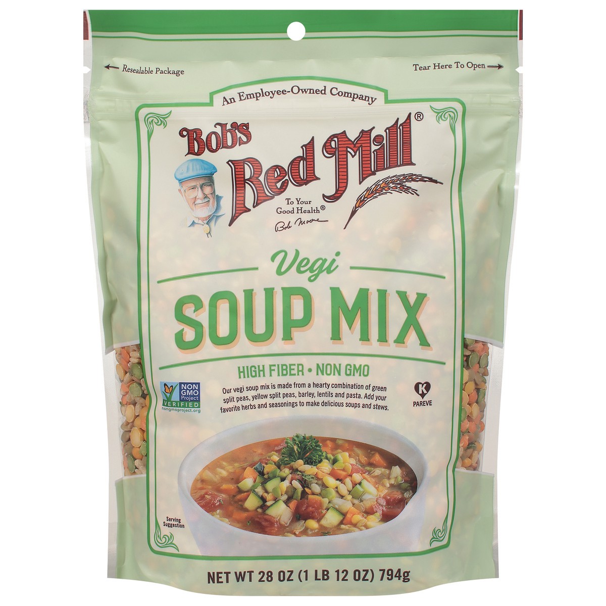 slide 1 of 9, Bob's Red Mill Vegi Soup Mix 28 oz, 28 oz