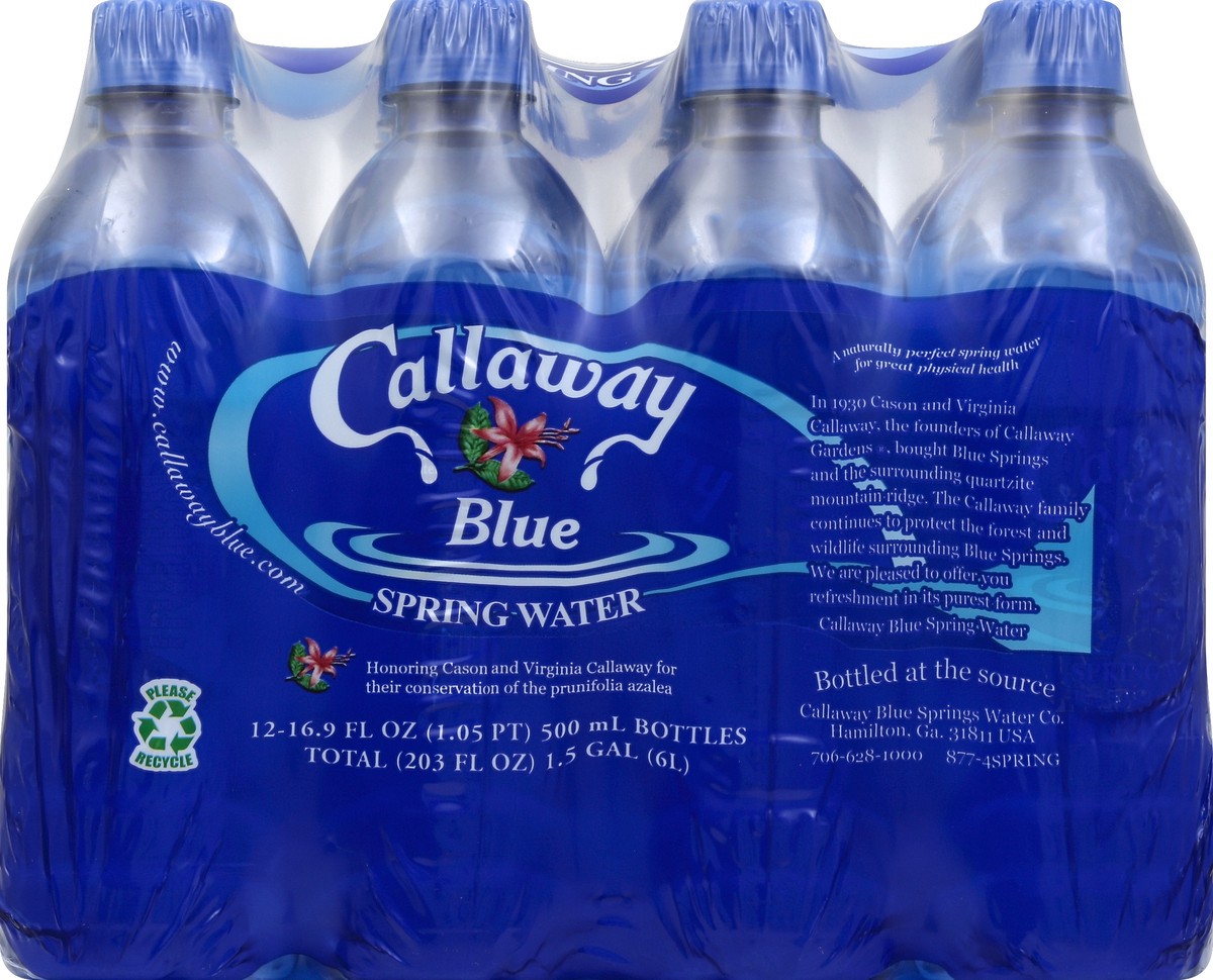 slide 4 of 4, Callaway Blue Spring Water, 12 ct; 16.9 fl oz