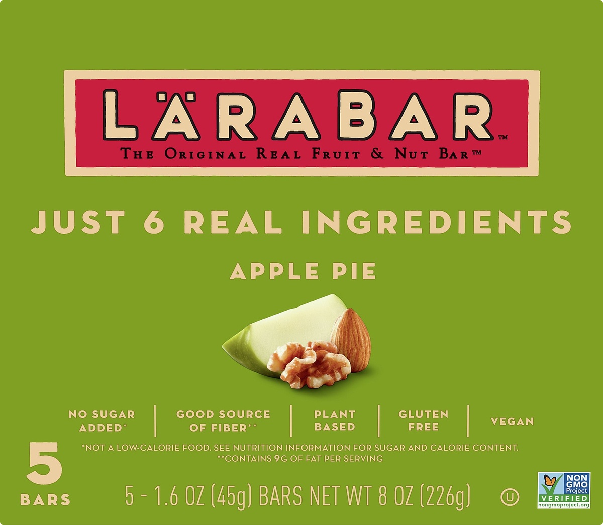 slide 9 of 10, LÄRABAR apple pie fruit nut food bars, 5 ct