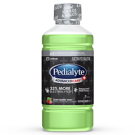slide 1 of 1, Pedialyte Advancedcare Electrolyte Solution Kiwi Berry Mist, 33.8 fl oz
