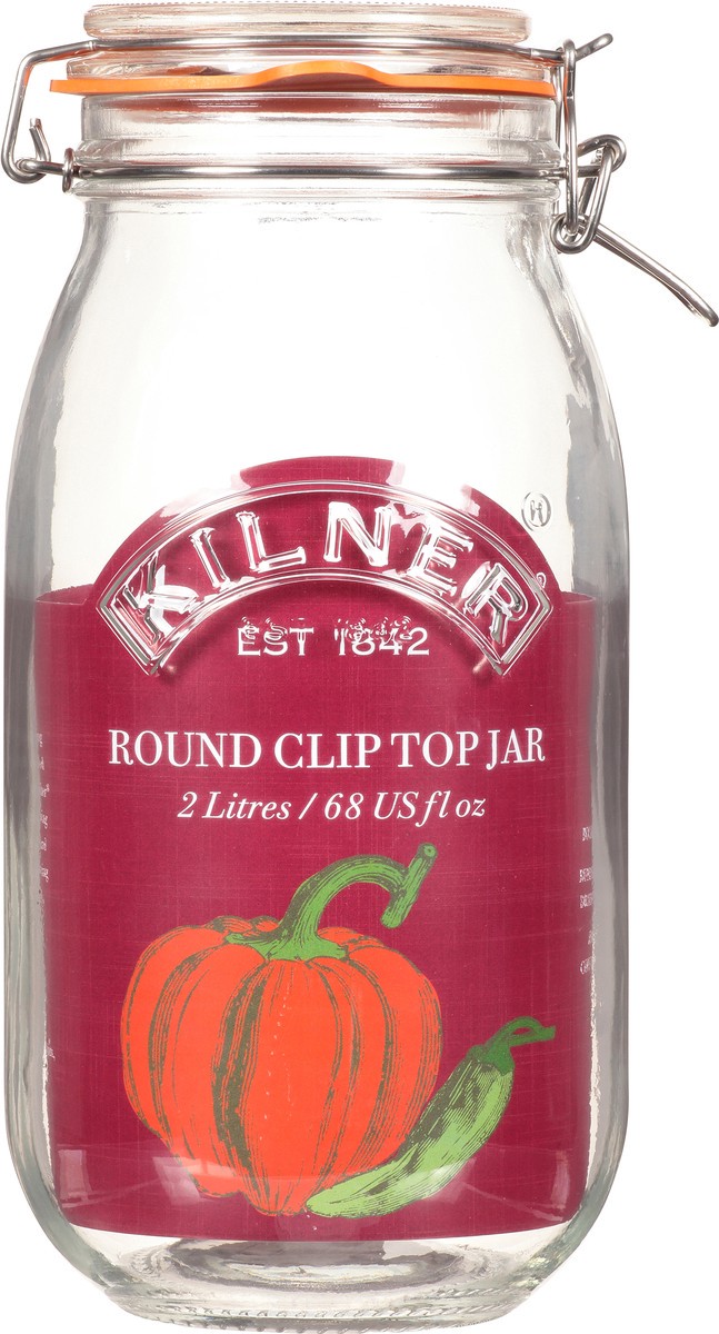 slide 1 of 10, Kilner 68 Ounce Round Clip Top Jar 1 ea, 1 ct