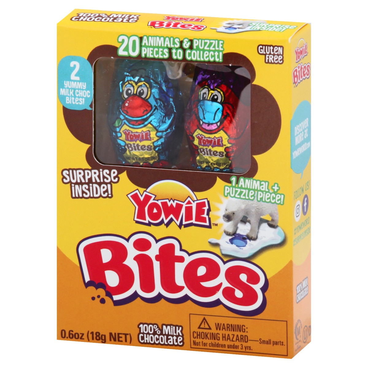 slide 2 of 12, Yowie Bites Milk Chocolate Candy Surprise Inside, 0.6 oz