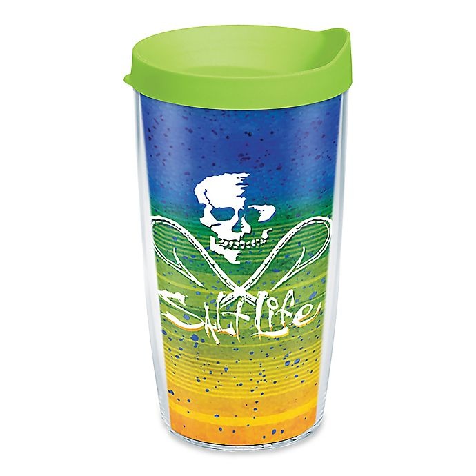 slide 1 of 1, Tervis Salt Life Electric Skinz Wrap Tumbler with Lid, 16 oz