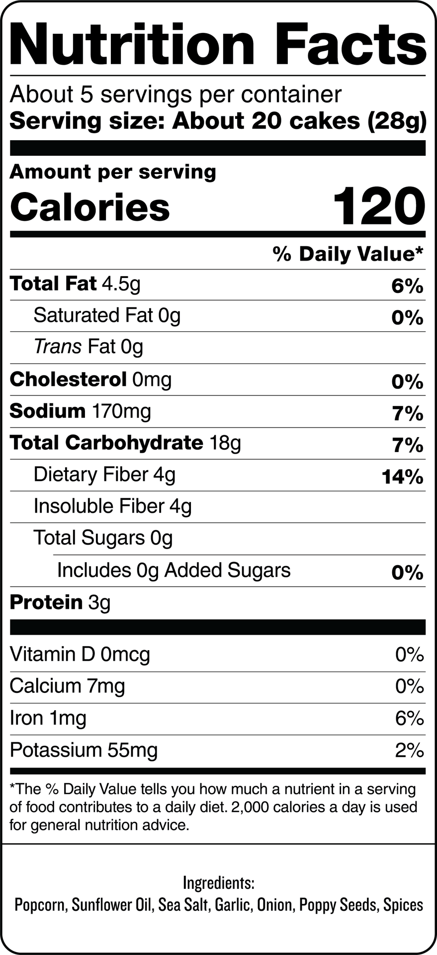 slide 2 of 2, SkinnyPop Mini Cakes Everything Bagel Popcorn 5 oz, 5 oz