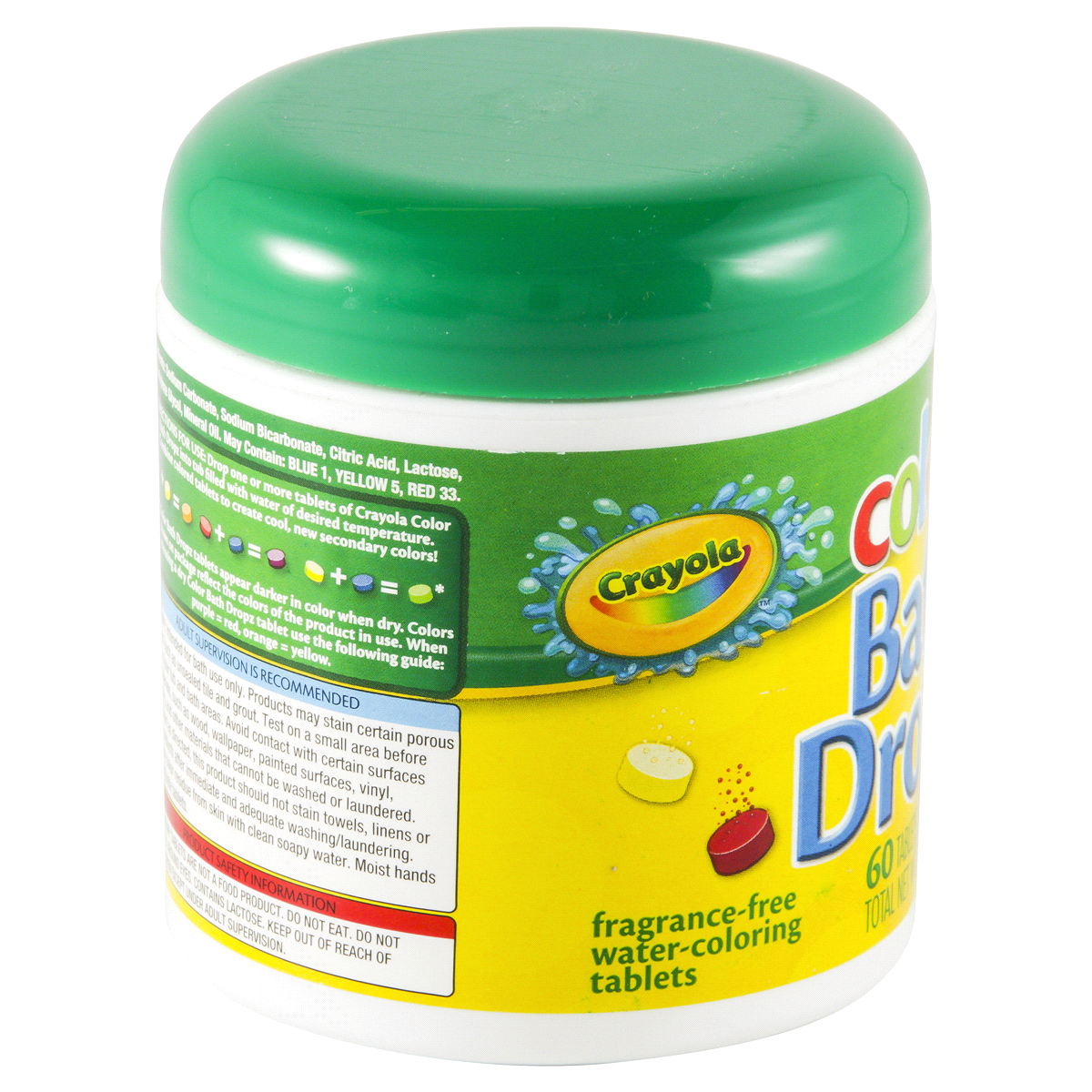 slide 3 of 4, Crayola Bath Dropz Fragrance-Free Water-Coloring Tablets, 60 ct