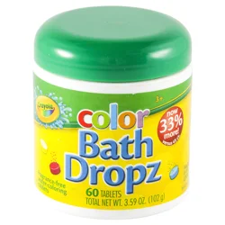 Crayola Bath Dropz Fragrance-Free Water-Coloring Tablets