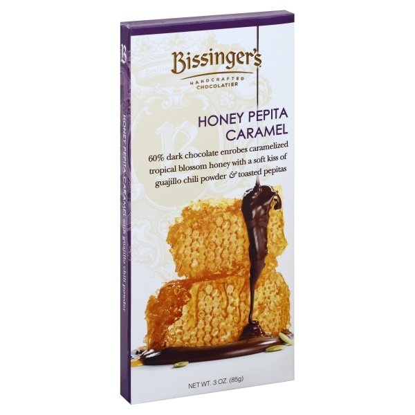 slide 1 of 4, Bissinger's Honey Pepita Caramel 3 oz, 3 oz