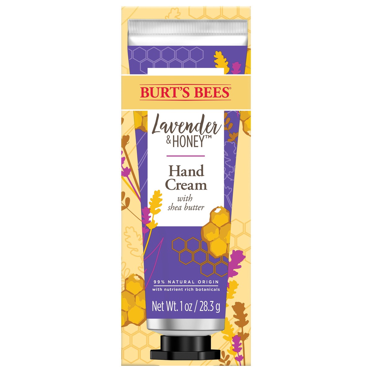 slide 1 of 5, Burt's Bees Lavender & Honey Hand Cream With Shea Butter 1 oz, 1 oz