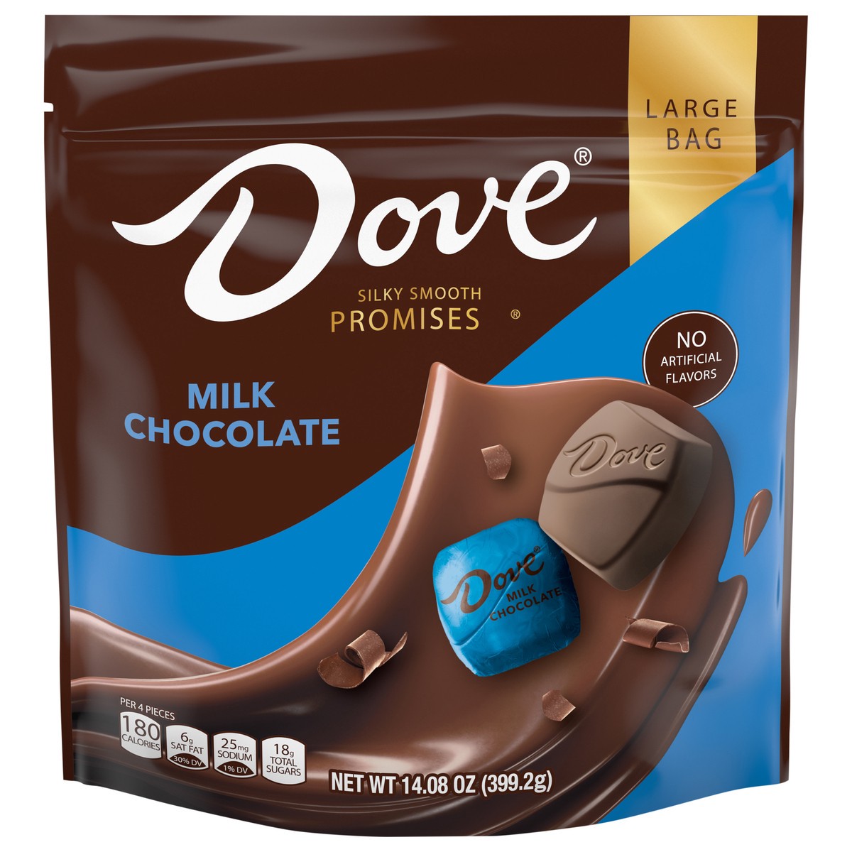slide 1 of 14, DOVE PROMISES Milk Chocolate Candy Individually Wrapped , 14.08 oz Bag, 14.08 oz