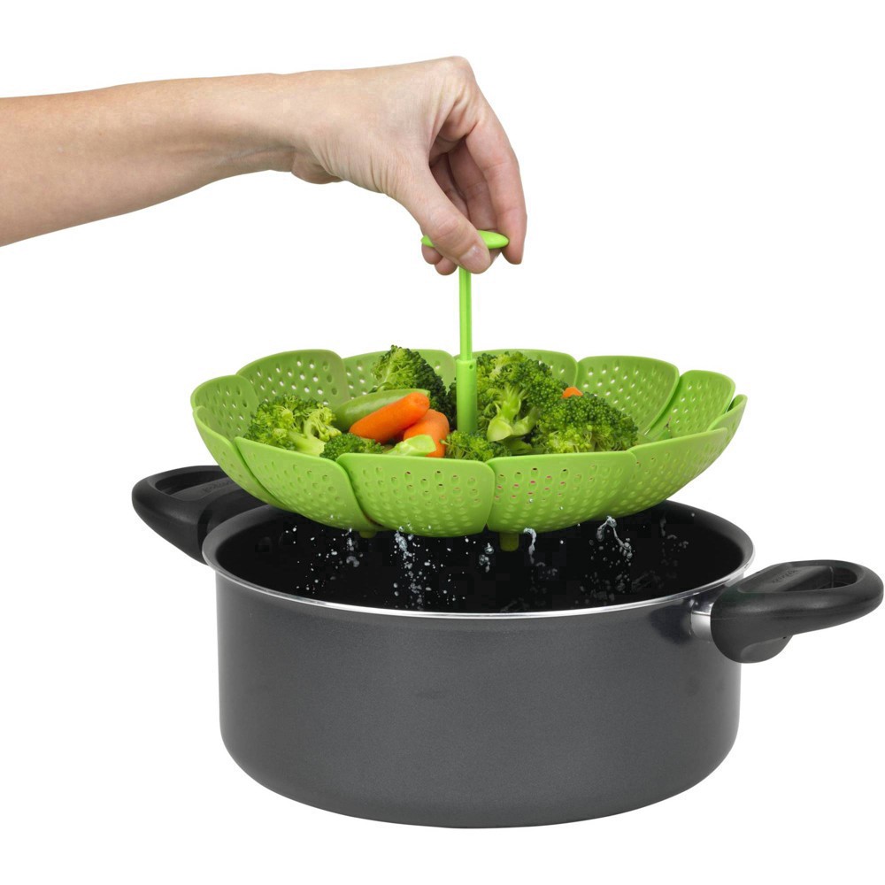 slide 9 of 25, Good Cook Ready Steamer Basket with Extendable Handle, 1 ct