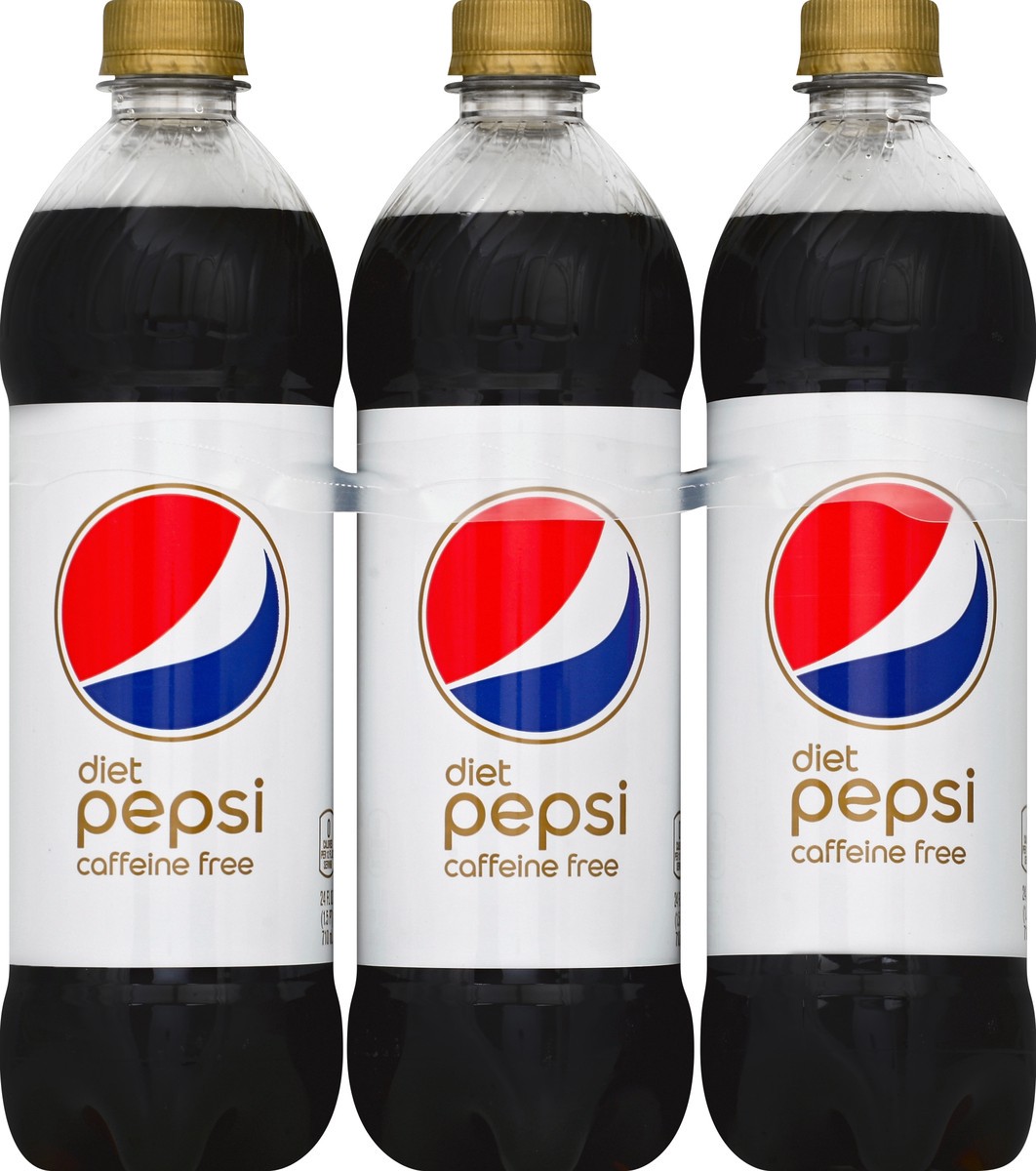 slide 4 of 4, Pepsi Diet Caffeine Free Soda - 24 fl oz, 24 fl oz