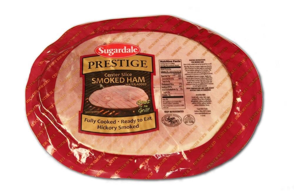 slide 1 of 1, Sugardale Prestige Center Slice Smoked Ham, per lb