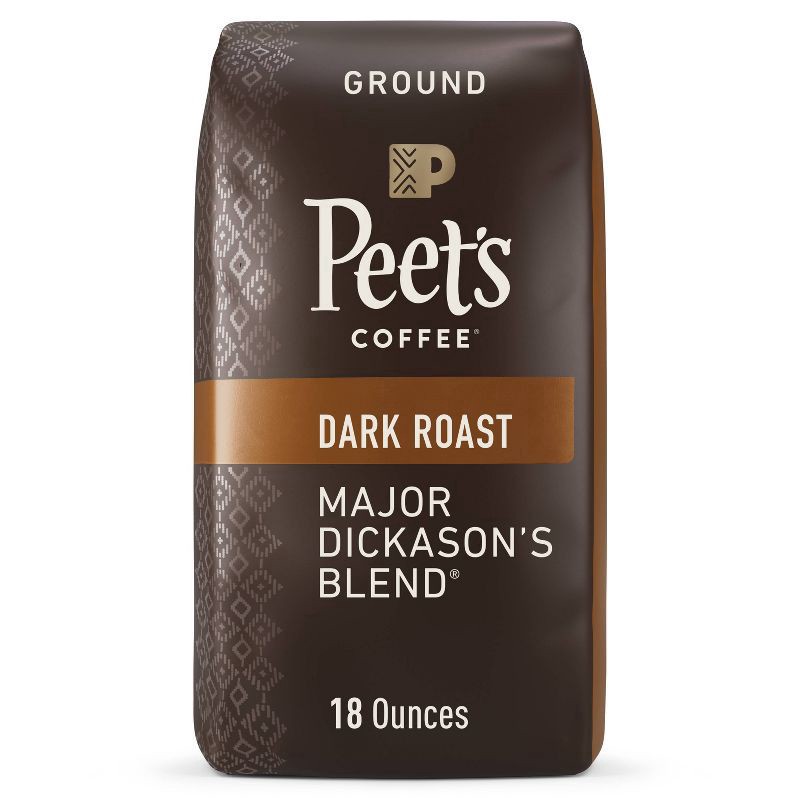 slide 1 of 3, Peet's Coffee Major Dickason Dark Roast Ground Coffee- 18 oz, 18 oz