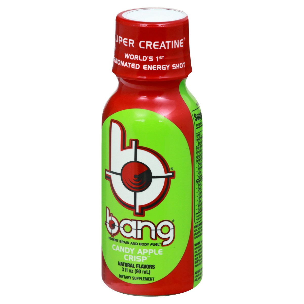 slide 3 of 9, Bang Carbonated Candy Apple Crisp Energy Shot - 1 oz, 1 oz