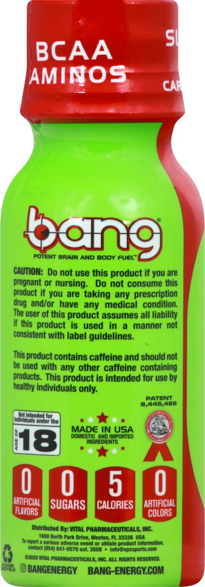 slide 7 of 9, Bang Carbonated Candy Apple Crisp Energy Shot - 1 oz, 1 oz