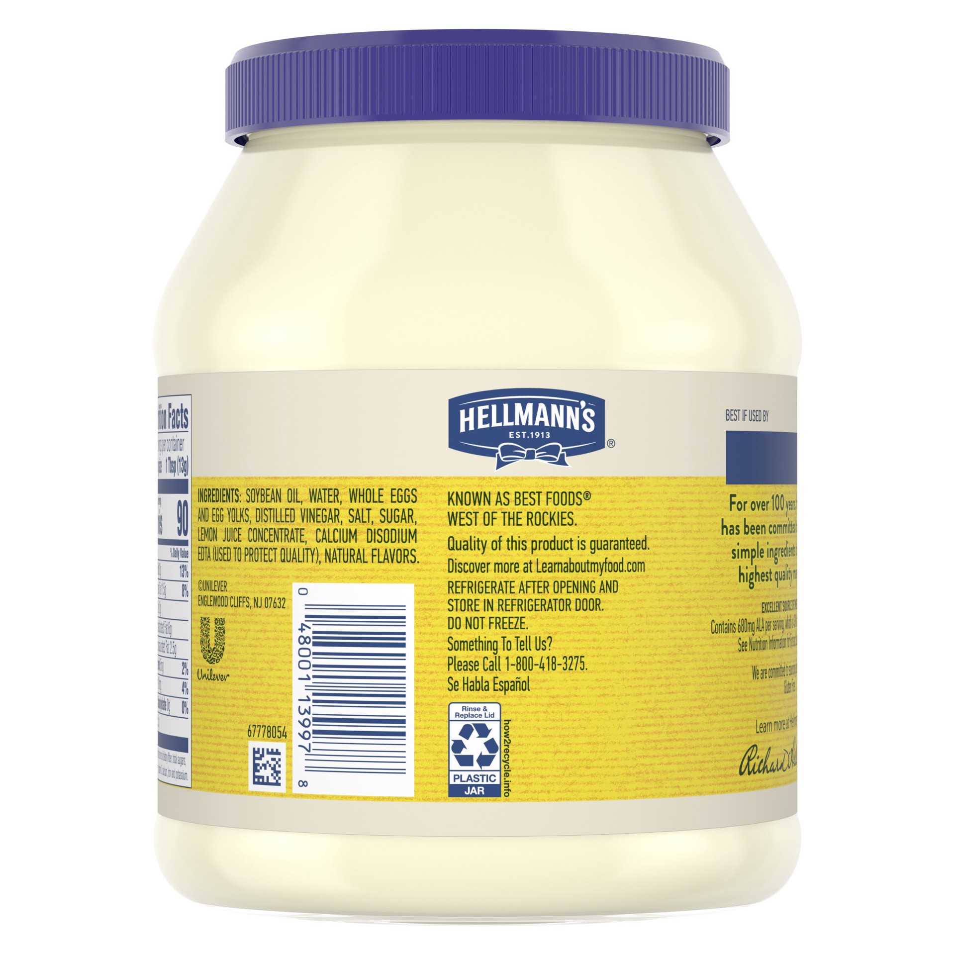 slide 3 of 4, Hellmann's Real Mayonnaise Real Mayo, 36 oz, 36 oz