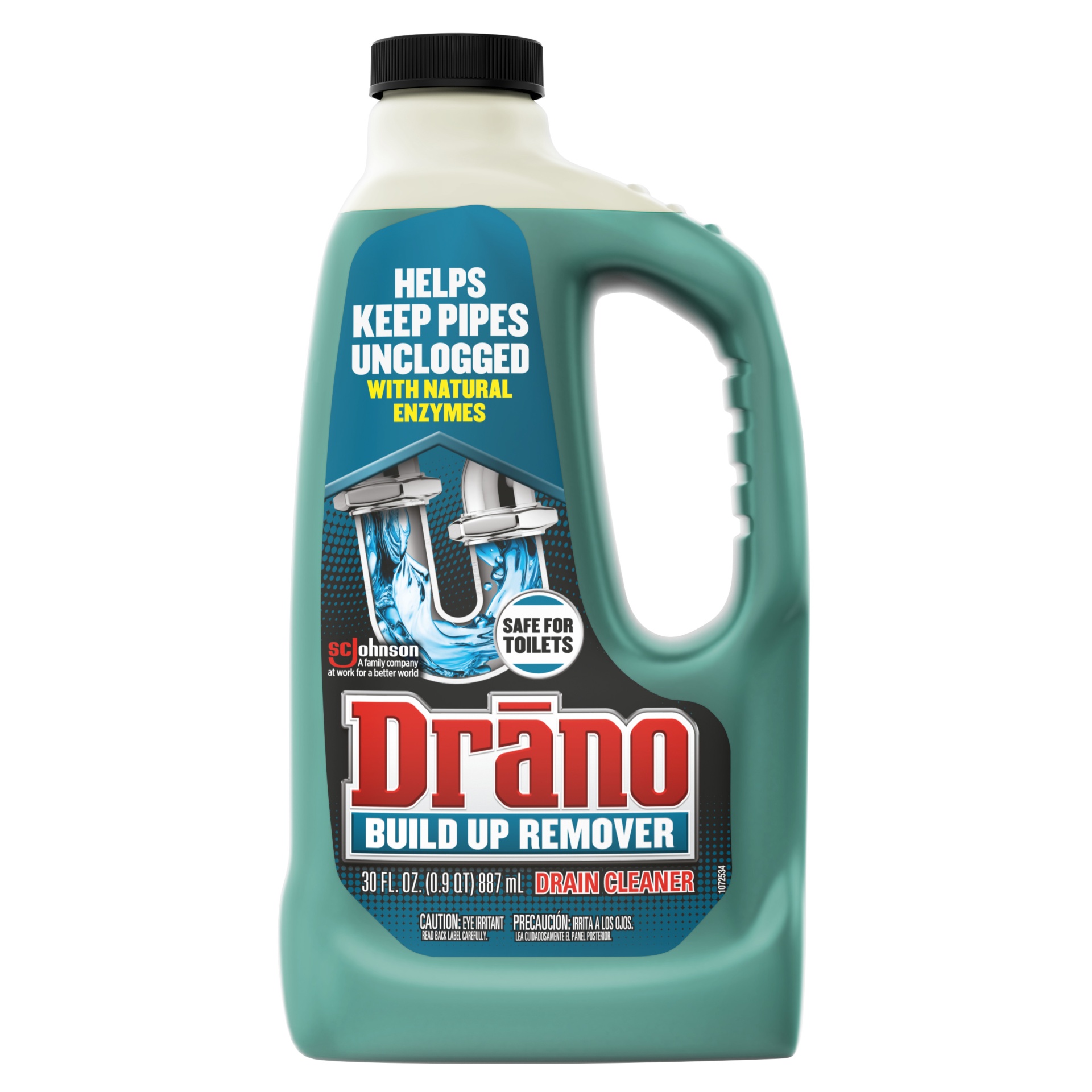 slide 1 of 7, Drano Drain Cleaner Build Up Remover, 30 fl oz