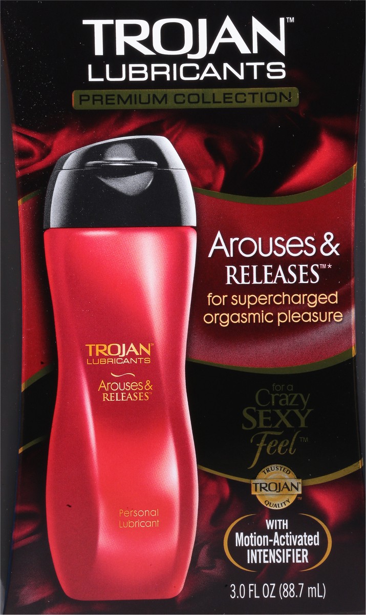 slide 6 of 9, TROJAN Arouses & Releases Personal Lubricant, 3 oz., 3 fl oz