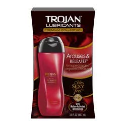 Trojan Lubricants Arouses & Releases, Personal Silicone-Based Lubricant, 3 oz
