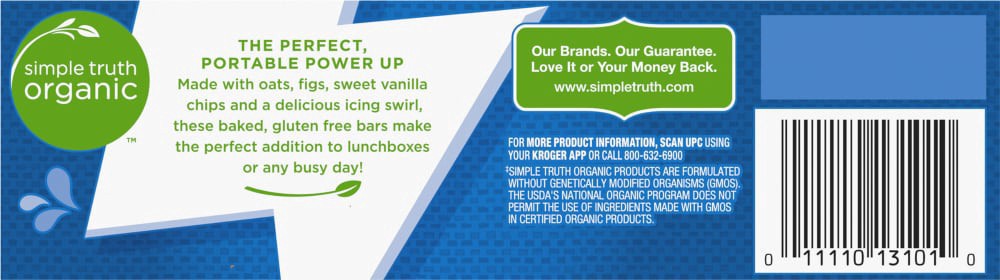 slide 2 of 3, Simple Truth Organic Iced Oatmeal Baked Energy Bar, 12 ct; 1.27 oz