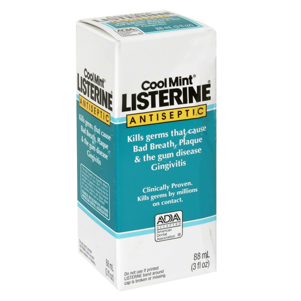 slide 1 of 1, Listerine Cool Mint Travel Size, 3.2 oz