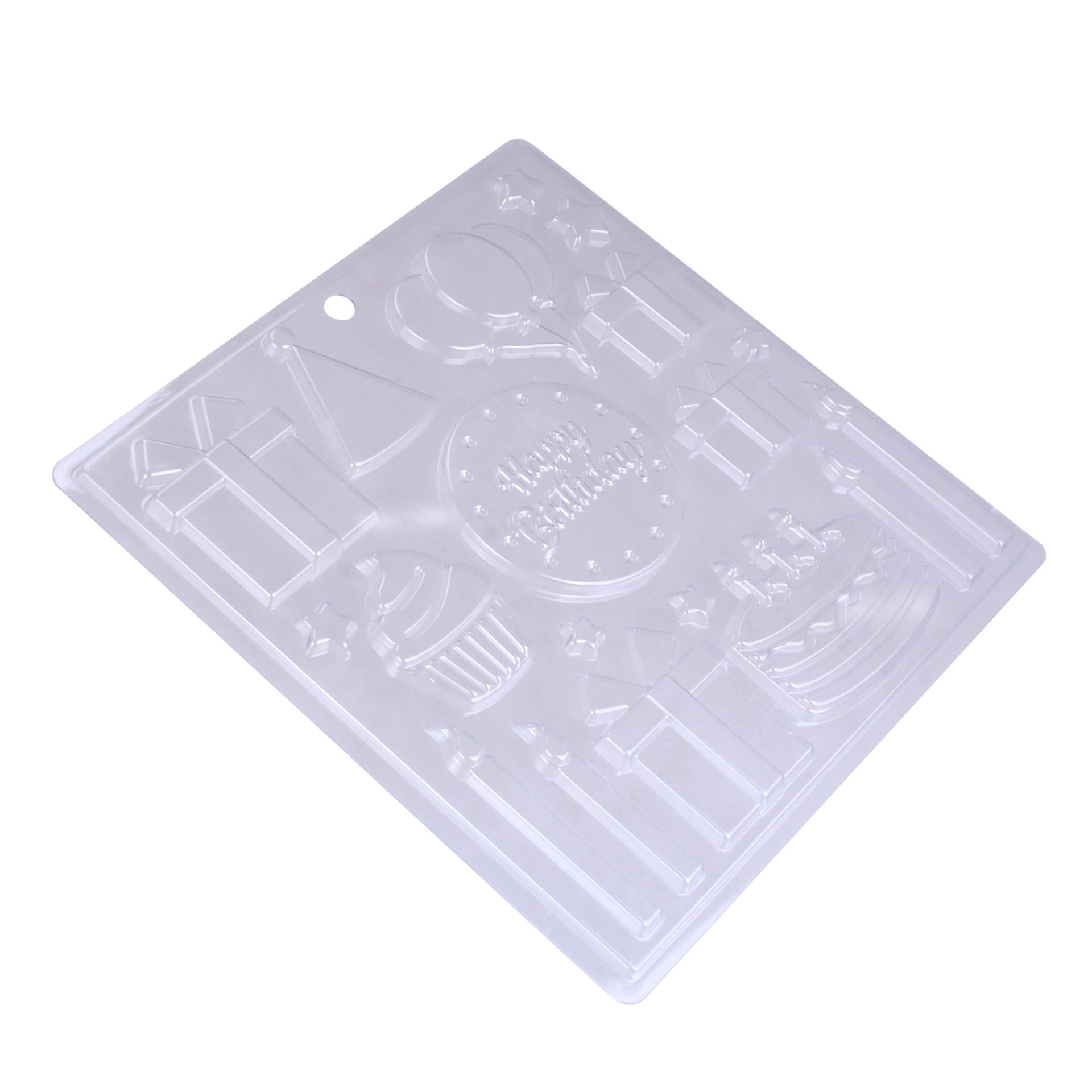 slide 2 of 4, Birthday Plastic Candy Mold By Makery, 7 in x 7 in