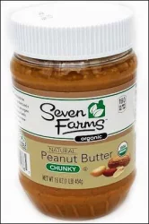 Seven Farms Peanut Bu Chunky - 16 oz