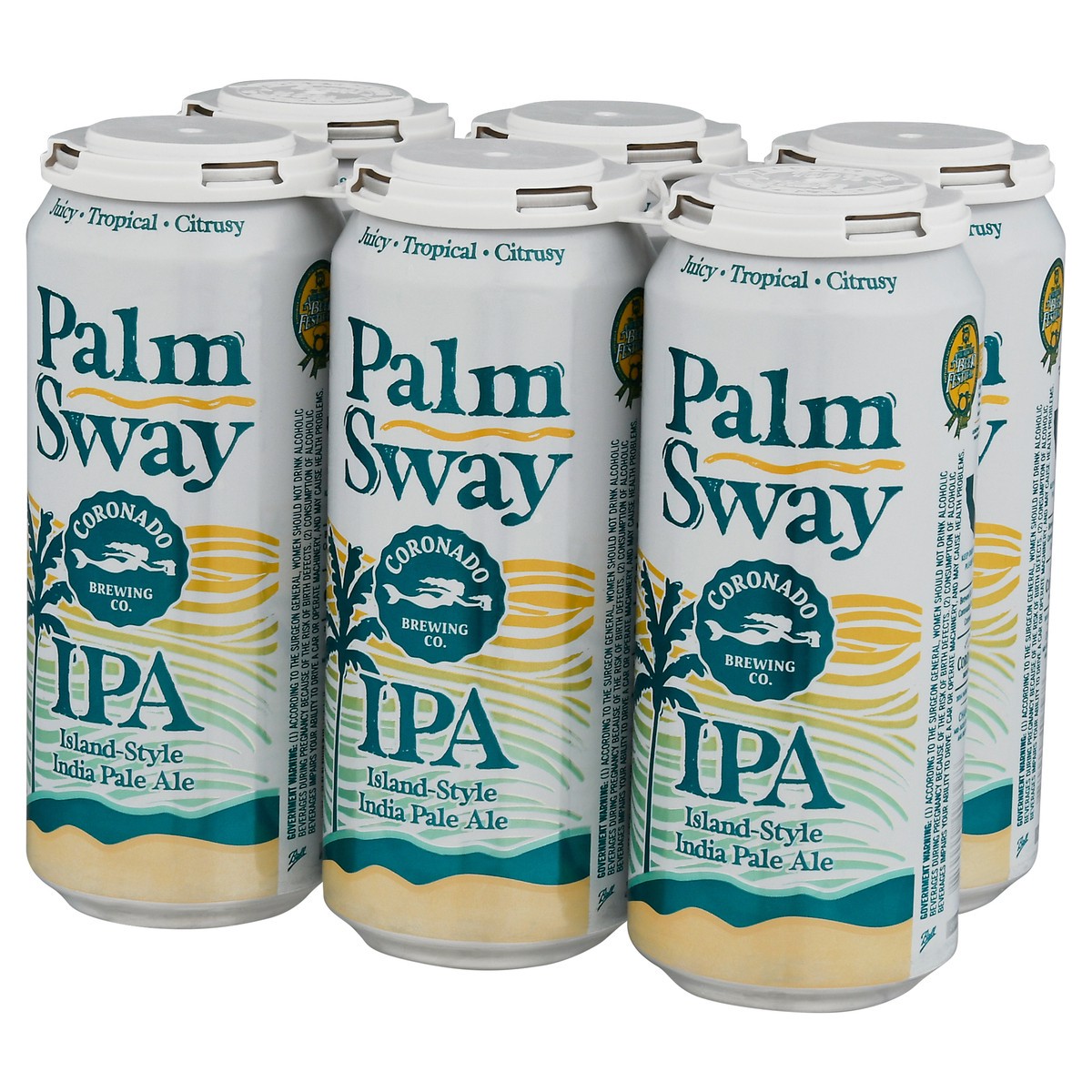 slide 5 of 12, Coronado Brewing Co. Coronado Palm Sway Ipa Can, 6 ct; 16 fl oz