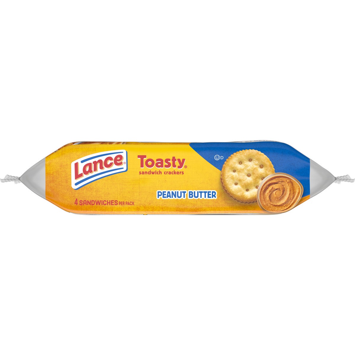 slide 4 of 11, Lance Sandwich Crackers, Toasty Peanut Butter, 6 Individually Wrapped Packs, 4 Sandwiches Each, 5.1 oz