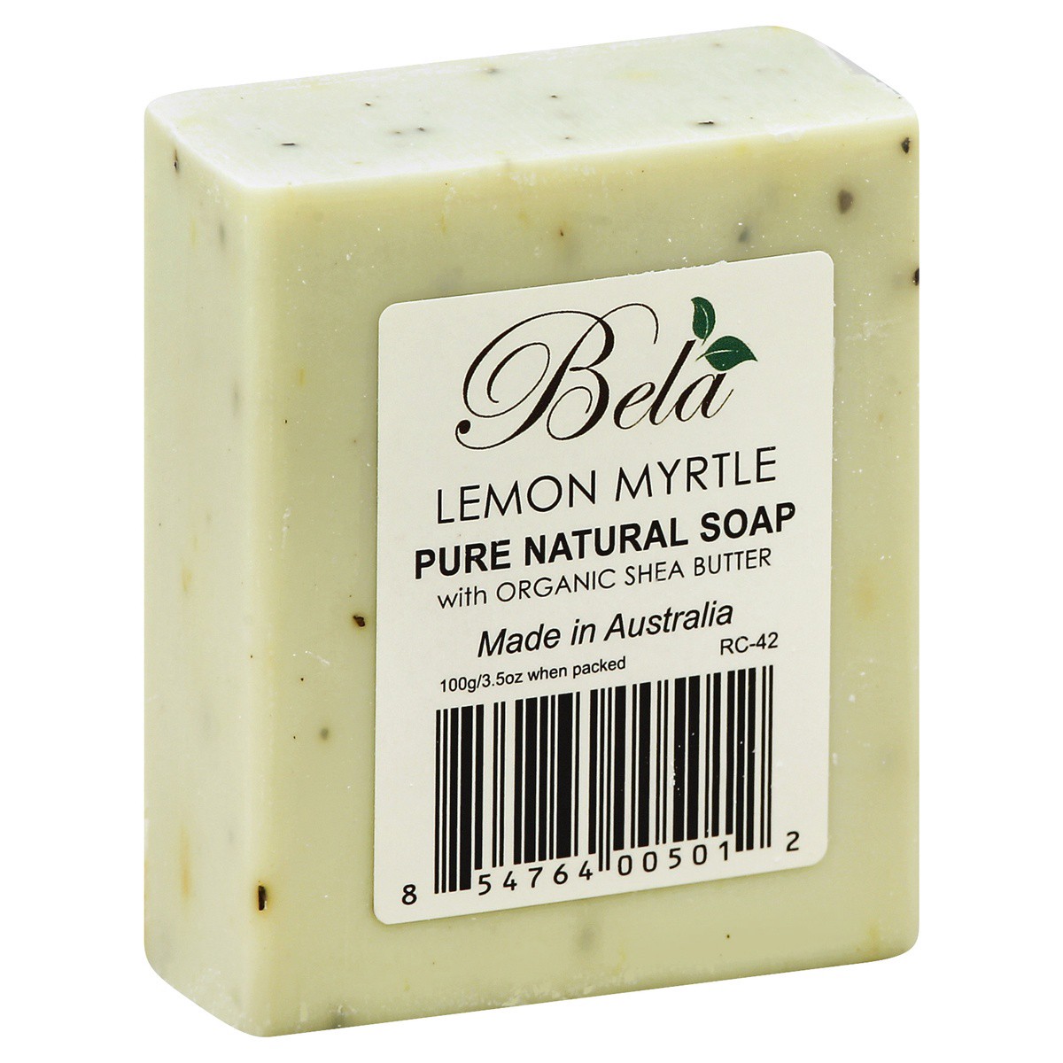 slide 1 of 4, Bela Pure Natural Lemon Myrtle With Lemongrass Bar Soap, 3.5 oz