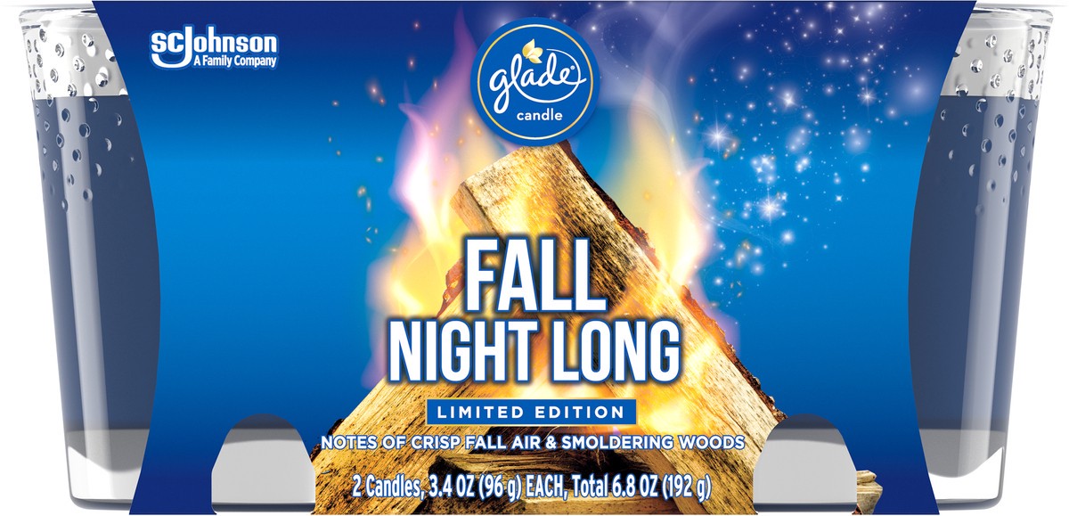 slide 5 of 7, Glade Candles Fall Night Long, 6.8 oz