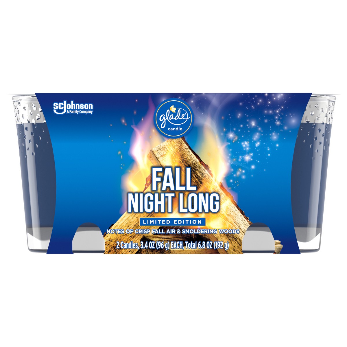 slide 7 of 7, Glade Candles Fall Night Long, 6.8 oz