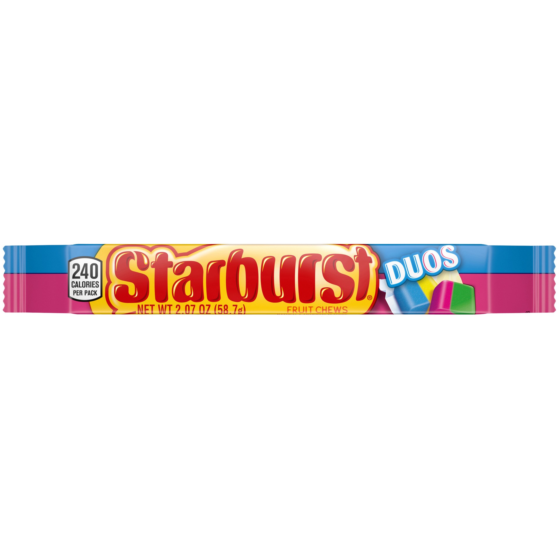 slide 1 of 6, STARBURST Duos Fruit Chews Chewy Candy, 2.07 oz, 2.07 oz