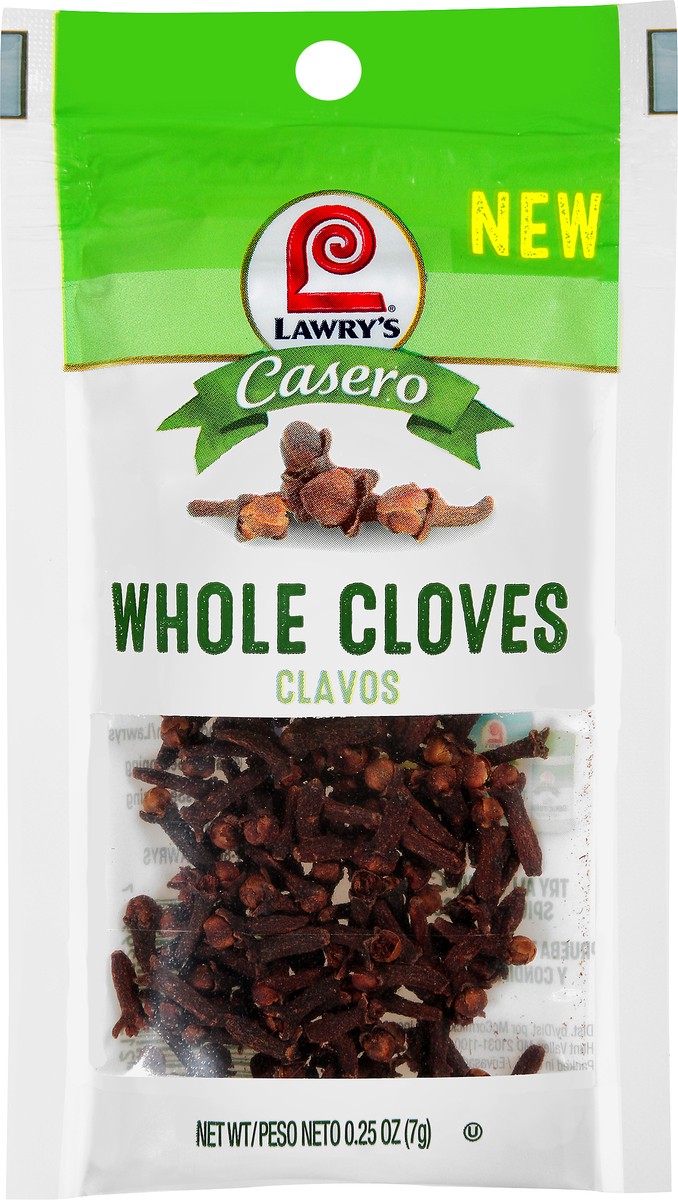 slide 4 of 6, Lawry's Casero Whole Cloves, 0.25 oz