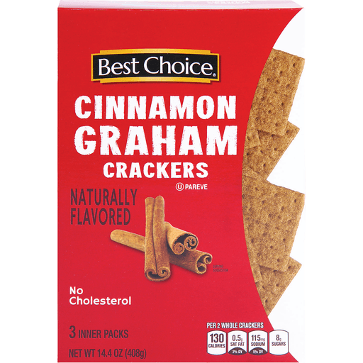 slide 1 of 1, Best Choice Cinnamon Graham Crackers, 14.4 oz