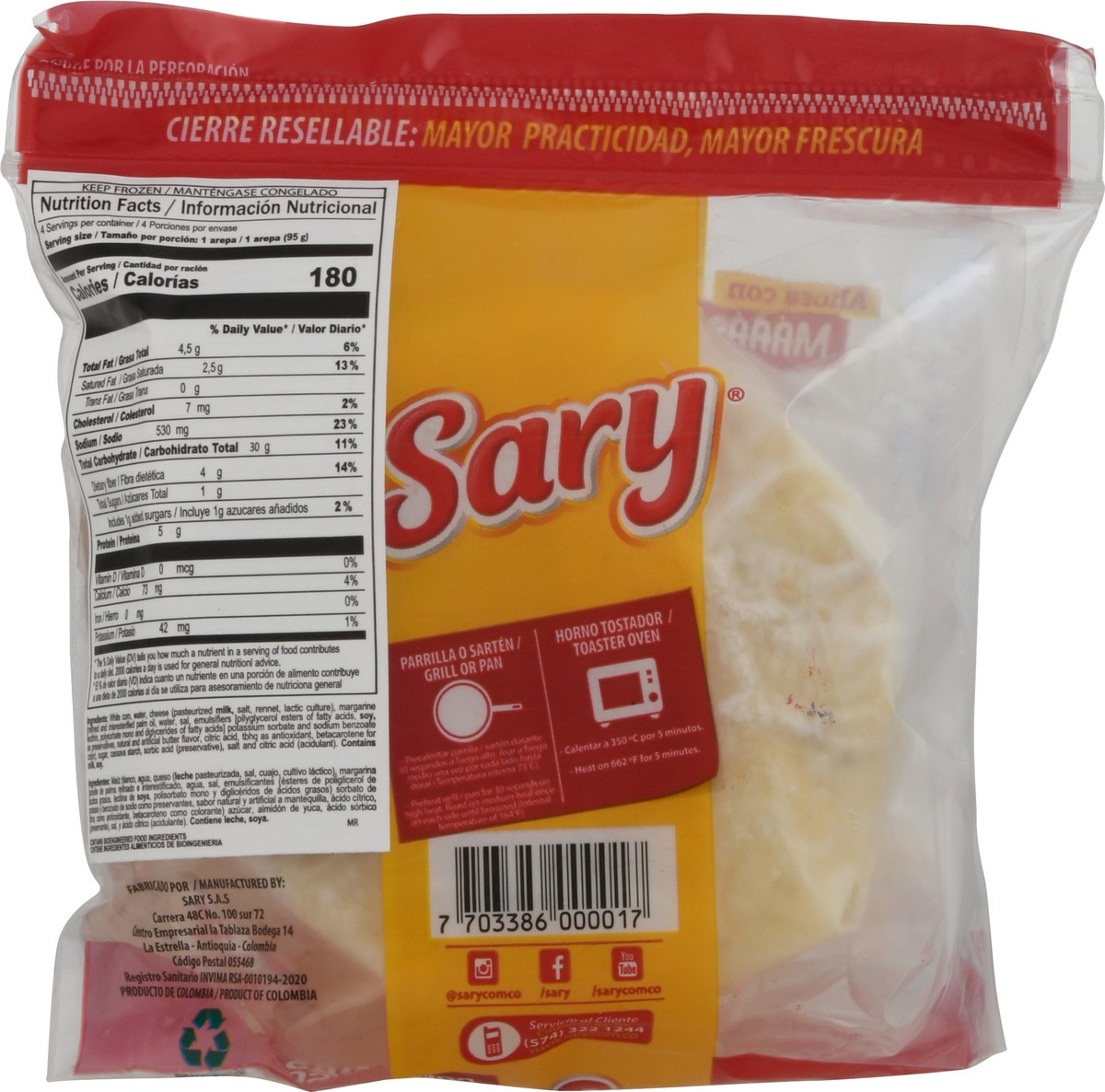 slide 9 of 14, Sary Cheese Arepas 4 ea, 4 ct