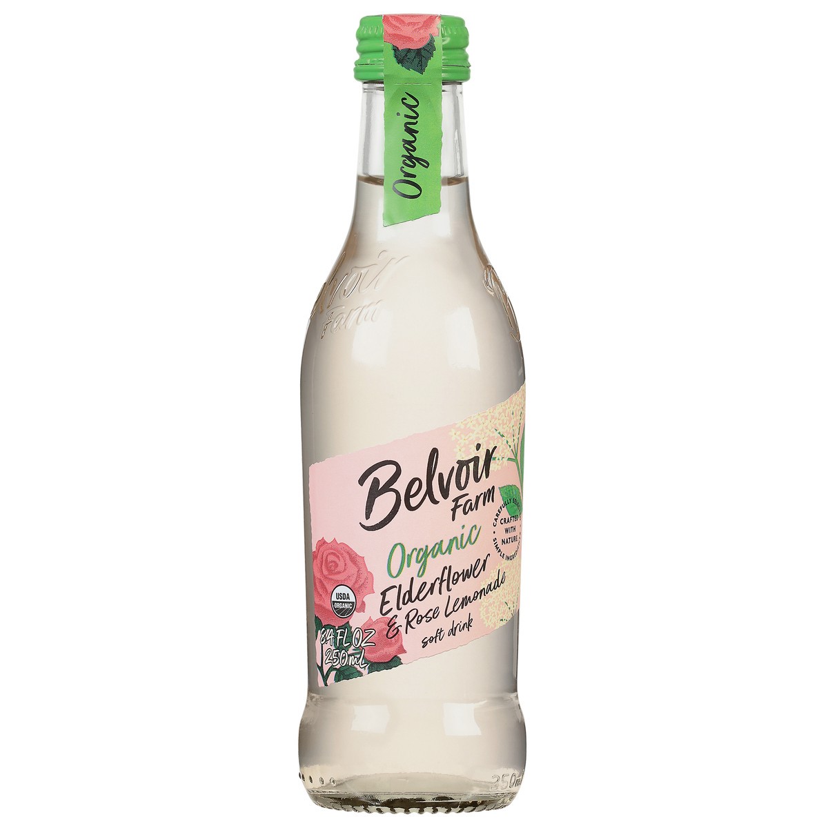 slide 9 of 9, Belvoir Farm Organic Elderflower & Rose Lemonade Soft Drink- 8.4 fl oz, 8.4 fl oz