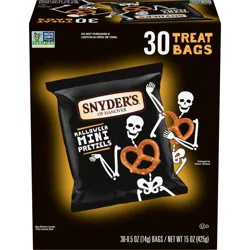 Snyder's of Hanover Mini Pretzels, Halloween Treats Snack Packs, 30 ct