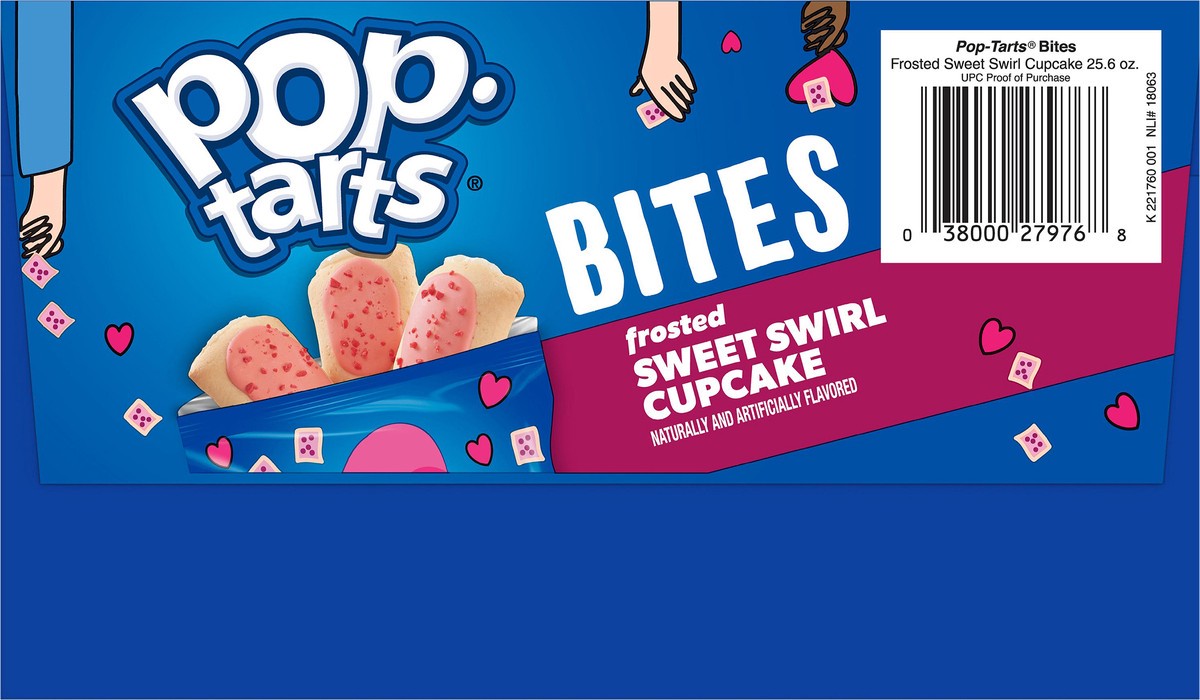 slide 5 of 10, Pop-Tarts Baked Pastry Bites, Frosted Sweet Swirl Cupcake, 25.6 oz, 28 Count, 25.6 oz