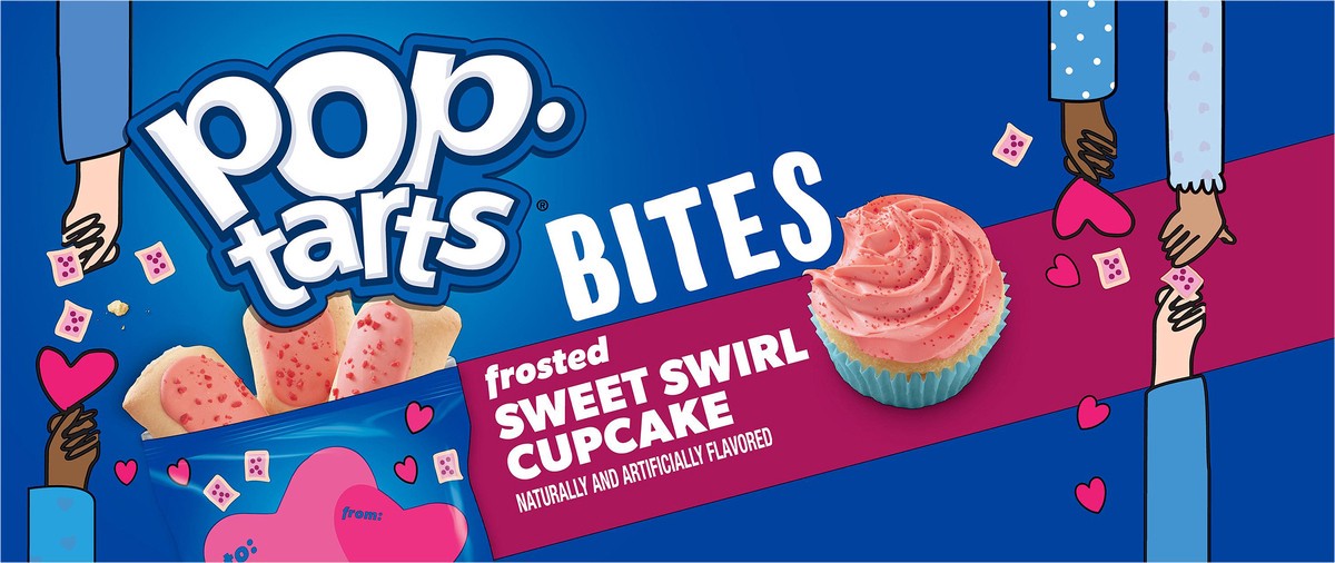 slide 2 of 10, Pop-Tarts Baked Pastry Bites, Frosted Sweet Swirl Cupcake, 25.6 oz, 28 Count, 25.6 oz